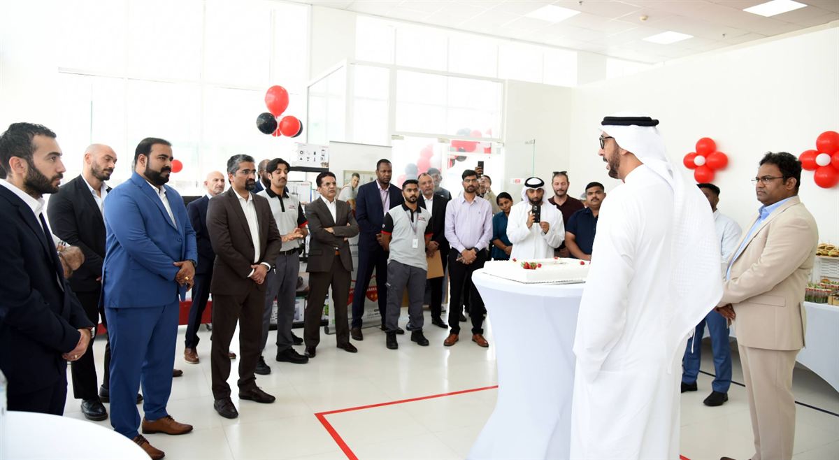 Al wahidul management and guests at the UAE service centre opening