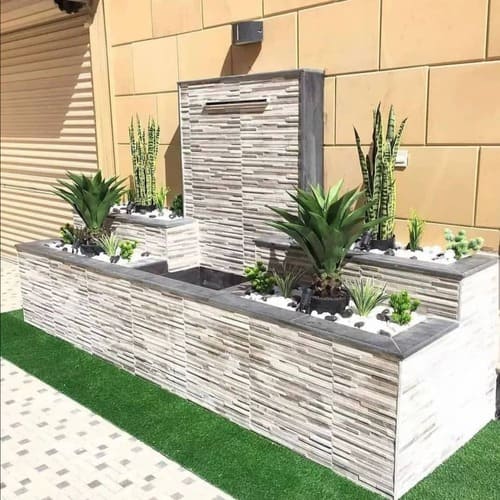 Custom garden waterfall and water feature installation — project 2