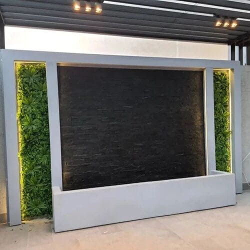 Custom garden waterfall and water feature installation — project 5