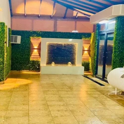 Custom garden waterfall and water feature installation — project 7
