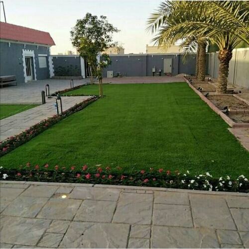 Natural grass turf being supplied and laid for a lawn — project 1